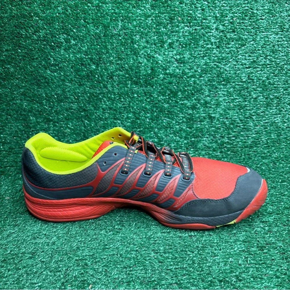 Merrell All Out Fuse‎ Red Low Top Barefoot Running Shoes Men's Size 12